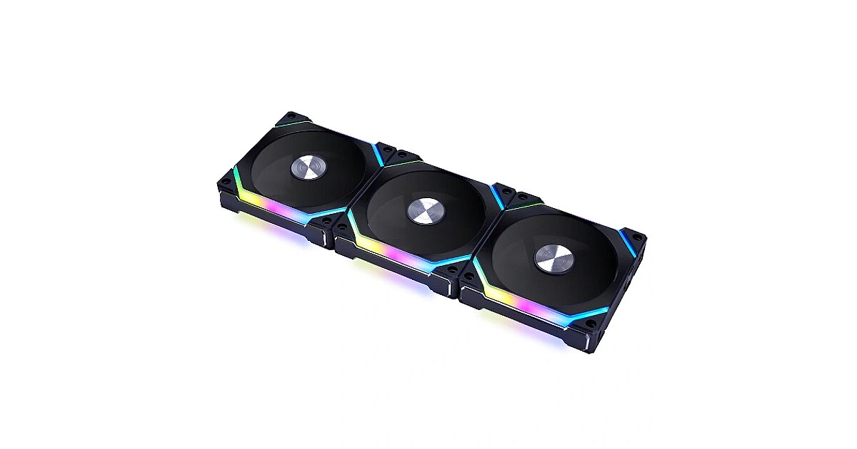 Lian Li UNI FAN SL V2 120 Black, 3 Pack (UF-SL120V2-3B)