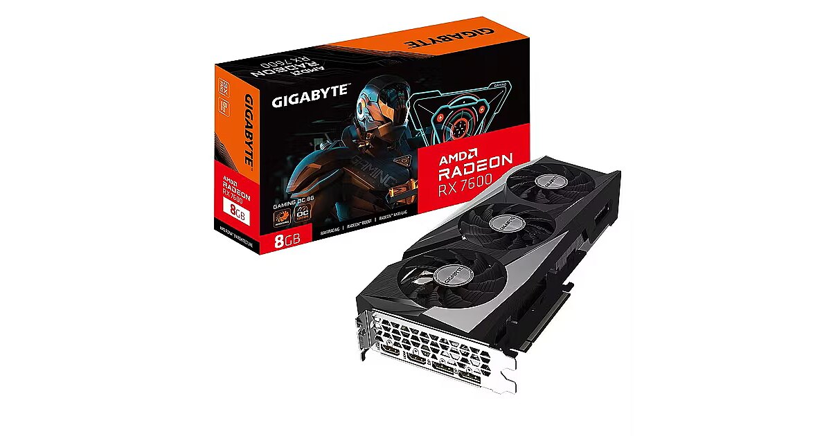 【ほぼ新品】AMD Radeon RX7600 8GB OC GIGABYTE Gigabyte Radeon RX 7600, 8GB GDDR6, Gaming OC (GV-R76GAMING