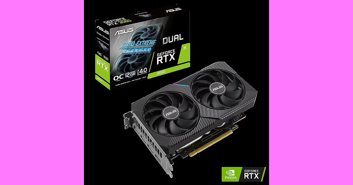 Asus GeForce RTX 3060, 12GB GDDR6, Dual OC V2 (LHR) (DUAL Asus GeForce RTX 3060, 12GB GDDR6, Dual OC V2 (LHR) (DUAL
