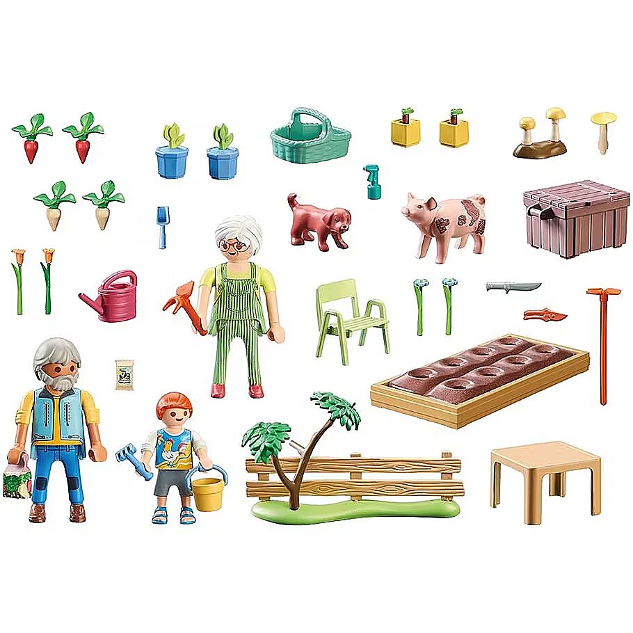 アン、アンディ Playmobil Zestaw z figurkami Country 71443 Ogródek warzywny u