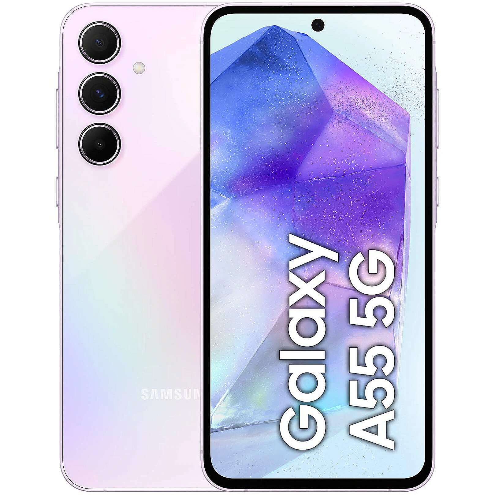 最愛 A55, Galaxy Samsung 8GB/256GB, (SM-A556BLVCEUE) Lavender 携帯電話本体