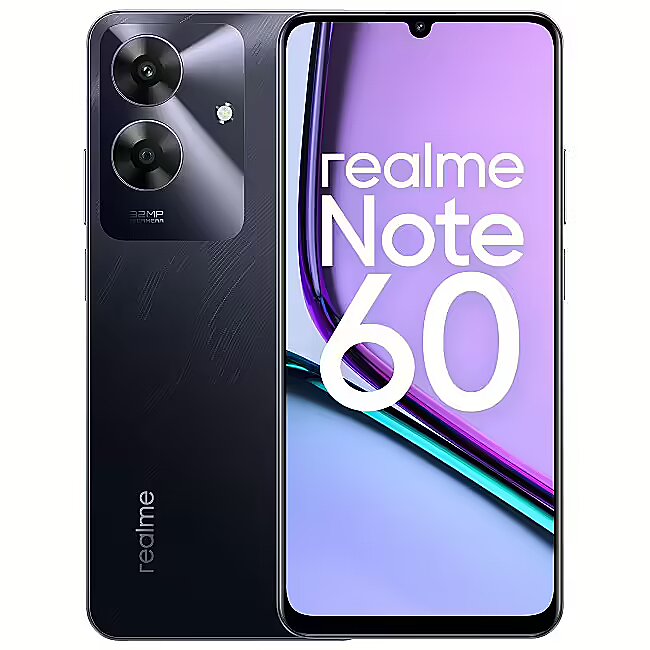 【メーカー包装済】 Realme Note 60, 6GB/128GB, Marble Black (RMX3933) スマートフォン本体
